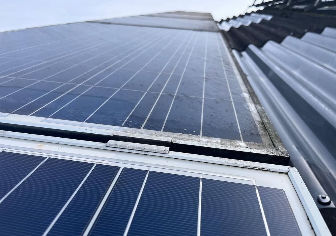 Solarreinigung vorher