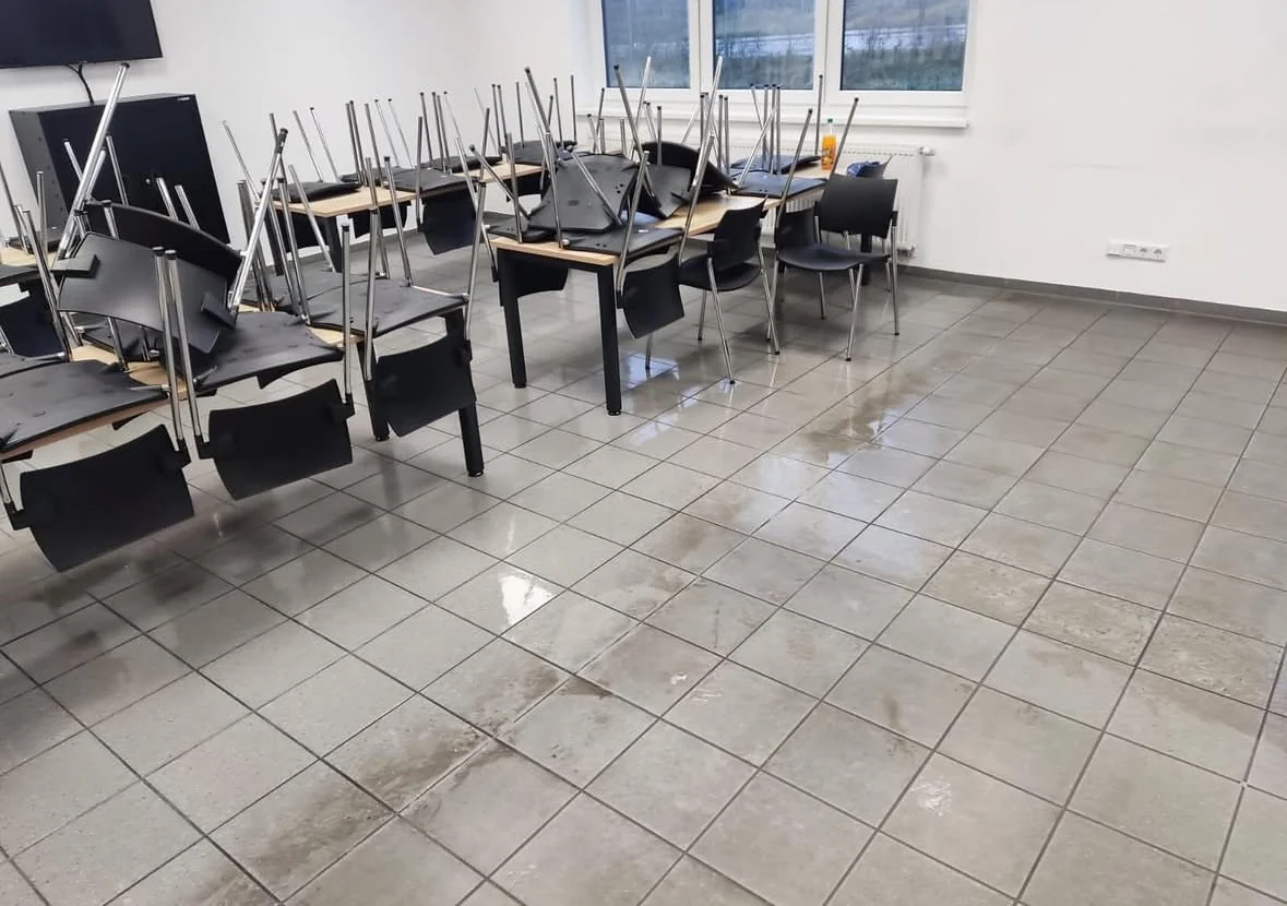 Gereinigter Innenraum eines gewerblich genutzten Objekts